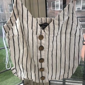 White striped crop top, Primark